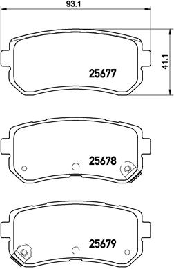 P 30 068 Sada brzdových destiček, kotoučová brzda PRIME LINE BREMBO