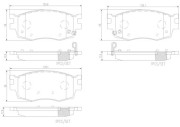 P30069N Sada brzdových destiček, kotoučová brzda PRIME LINE - Ceramic BREMBO