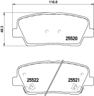 P30081N Sada brzdových destiček, kotoučová brzda PRIME LINE - Ceramic BREMBO