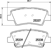 P 30 094X Sada brzdových destiček, kotoučová brzda XTRA LINE BREMBO