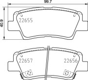 P 30 103 Sada brzdových destiček, kotoučová brzda PRIME LINE BREMBO