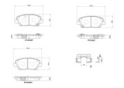 P30125N Sada brzdových destiček, kotoučová brzda PRIME LINE - Ceramic BREMBO