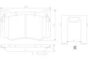 P30131N Sada brzdových destiček, kotoučová brzda PRIME LINE - Ceramic BREMBO