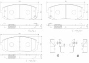 P30138N BREMBO sada brzdových platničiek kotúčovej brzdy P30138N BREMBO