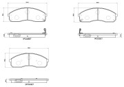 P30155N Sada brzdových destiček, kotoučová brzda PRIME LINE - Ceramic BREMBO