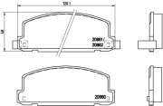 P 34 002 Sada brzdových destiček, kotoučová brzda PRIME LINE BREMBO