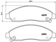 P 34 005 Sada brzdových destiček, kotoučová brzda PRIME LINE BREMBO