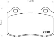 P 36 020X Sada brzdových destiček, kotoučová brzda XTRA LINE BREMBO