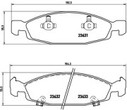 P 37 005 Sada brzdových destiček, kotoučová brzda PRIME LINE BREMBO