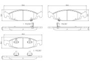 P37005N Sada brzdových destiček, kotoučová brzda PRIME LINE - Ceramic BREMBO