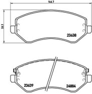 P 37 007 Sada brzdových destiček, kotoučová brzda PRIME LINE BREMBO