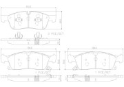 P37015N Sada brzdových destiček, kotoučová brzda PRIME LINE - Ceramic BREMBO