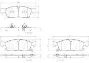 P37017N Sada brzdových destiček, kotoučová brzda PRIME LINE - Ceramic BREMBO