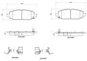 P37025N Sada brzdových destiček, kotoučová brzda PRIME LINE - Ceramic BREMBO