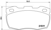 P 44 005 Sada brzdových destiček, kotoučová brzda PRIME LINE BREMBO