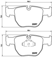 P 44 012 Sada brzdových destiček, kotoučová brzda PRIME LINE BREMBO