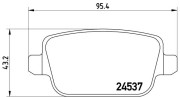 P 44 016 Sada brzdových destiček, kotoučová brzda PRIME LINE BREMBO