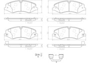 P44022N Sada brzdových destiček, kotoučová brzda PRIME LINE - Ceramic BREMBO