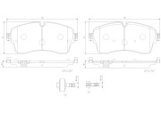 P44028N Sada brzdových destiček, kotoučová brzda PRIME LINE - Ceramic BREMBO