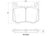 P44030N Sada brzdových destiček, kotoučová brzda PRIME LINE - Ceramic BREMBO