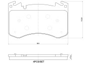 P 44 031 Sada brzdových destiček, kotoučová brzda PRIME LINE BREMBO