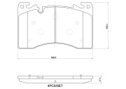 P 44 033 Sada brzdových destiček, kotoučová brzda PRIME LINE BREMBO