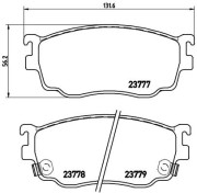 P 49 026 Sada brzdových destiček, kotoučová brzda PRIME LINE BREMBO