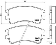 P 49 032 Sada brzdových destiček, kotoučová brzda PRIME LINE BREMBO