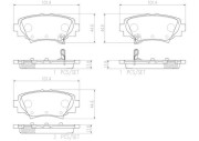 P49049N Sada brzdových destiček, kotoučová brzda PRIME LINE - Ceramic BREMBO