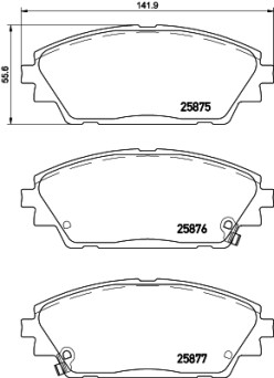 P 49 050 Sada brzdových destiček, kotoučová brzda PRIME LINE BREMBO