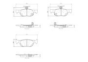 P49064N Sada brzdových destiček, kotoučová brzda PRIME LINE - Ceramic BREMBO