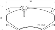 P 50 003 Sada brzdových destiček, kotoučová brzda PRIME LINE BREMBO