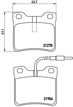 P 50 030 Sada brzdových destiček, kotoučová brzda PRIME LINE BREMBO