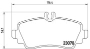 P 50 036 Sada brzdových destiček, kotoučová brzda PRIME LINE BREMBO