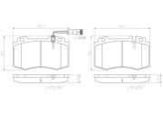 P50041N Sada brzdových destiček, kotoučová brzda PRIME LINE - Ceramic BREMBO