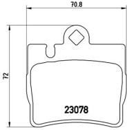 P 50 042 Sada brzdových destiček, kotoučová brzda PRIME LINE BREMBO