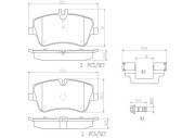 P50046N Sada brzdových destiček, kotoučová brzda PRIME LINE - Ceramic BREMBO