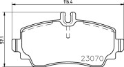 P 50 047 Sada brzdových destiček, kotoučová brzda PRIME LINE BREMBO