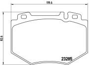 P 50 048 Sada brzdových destiček, kotoučová brzda PRIME LINE BREMBO