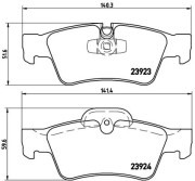 P 50 064 Sada brzdových destiček, kotoučová brzda PRIME LINE BREMBO