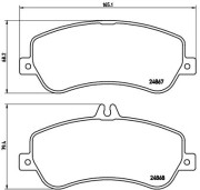 P 50 086 Sada brzdových destiček, kotoučová brzda PRIME LINE BREMBO