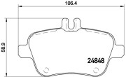 P 50 091 Sada brzdových destiček, kotoučová brzda PRIME LINE BREMBO