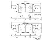 P50109N Sada brzdových destiček, kotoučová brzda PRIME LINE - Ceramic BREMBO