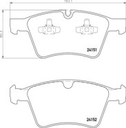 P 50 115 Sada brzdových destiček, kotoučová brzda PRIME LINE BREMBO