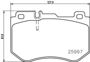 P 50 123 Sada brzdových destiček, kotoučová brzda PRIME LINE BREMBO