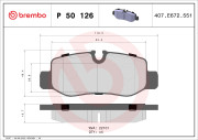 P 50 126 Brzdové destičky PRIME LINE BREMBO