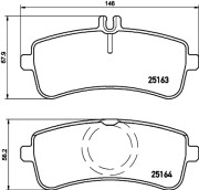 P 50 130 Sada brzdových destiček, kotoučová brzda PRIME LINE BREMBO