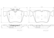 P50133N Sada brzdových destiček, kotoučová brzda PRIME LINE - Ceramic BREMBO