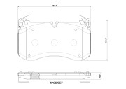 P50160N Sada brzdových destiček, kotoučová brzda PRIME LINE - Ceramic BREMBO