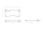 P50164N Sada brzdových destiček, kotoučová brzda PRIME LINE - Ceramic BREMBO